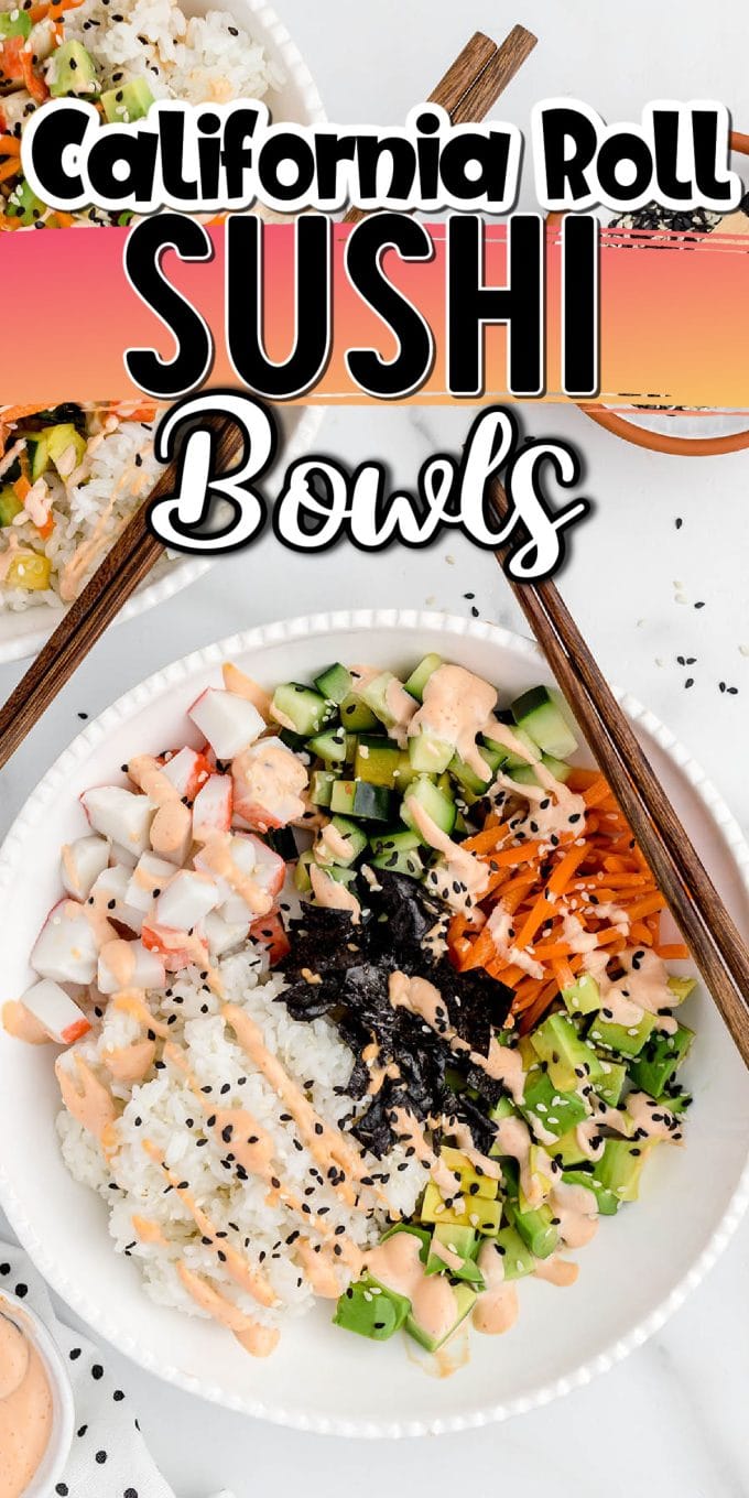 California Roll Sushi Bowls pinterest