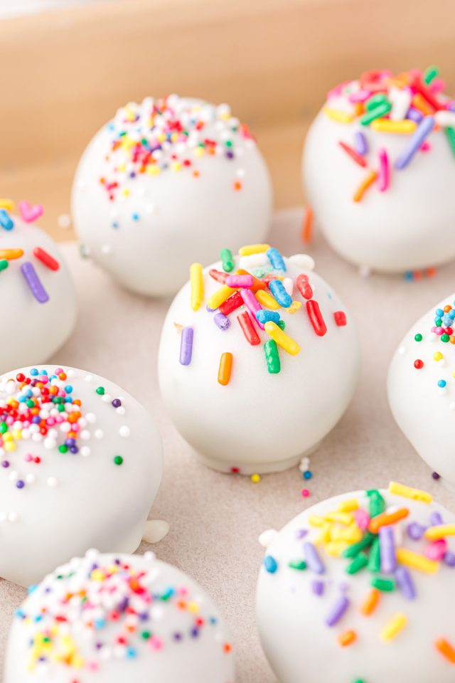 Birthday Cake Oreo Balls - Princess Pinky Girl