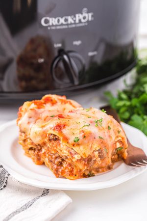 Easy Crockpot Lasagna - Princess Pinky Girl