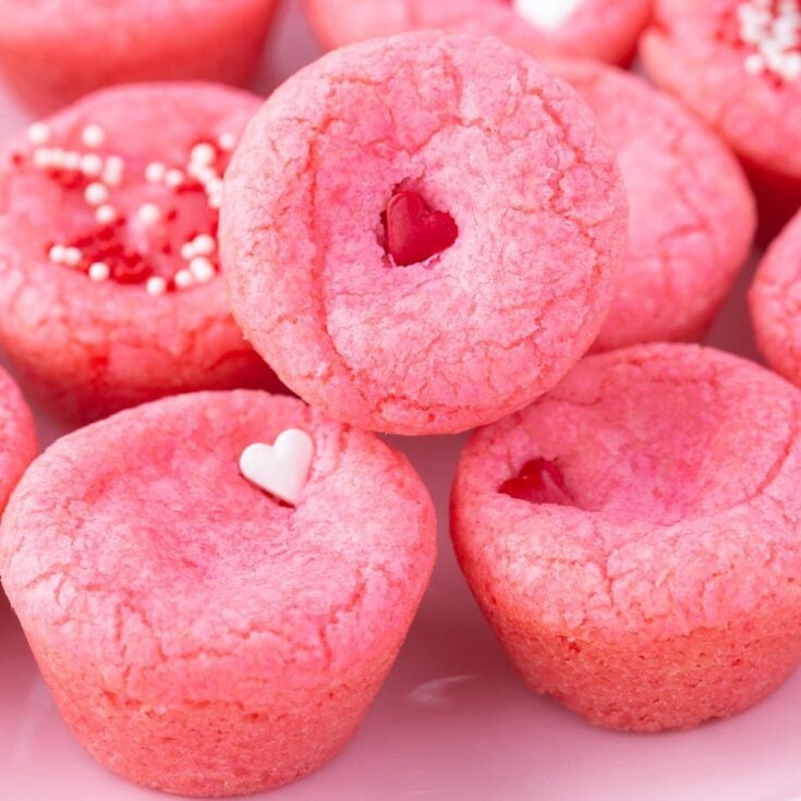 valentines day cookie cups