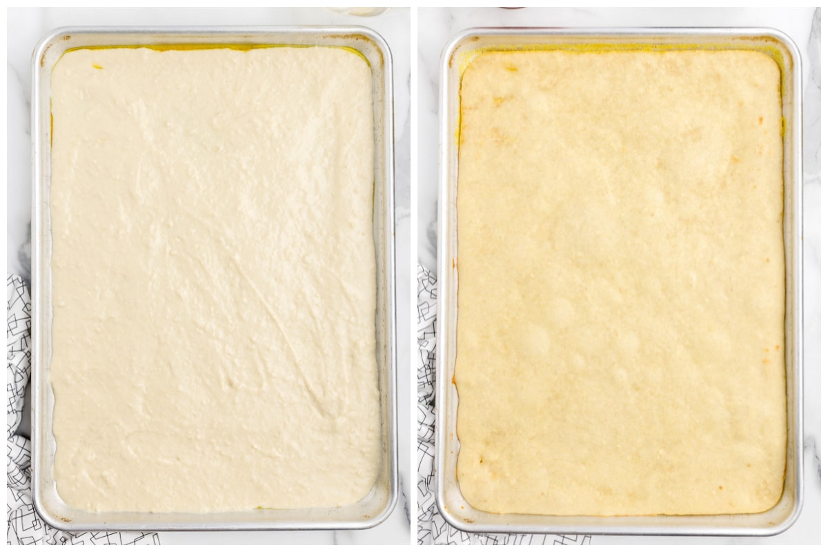 collage 2 bake dough in baking sheet