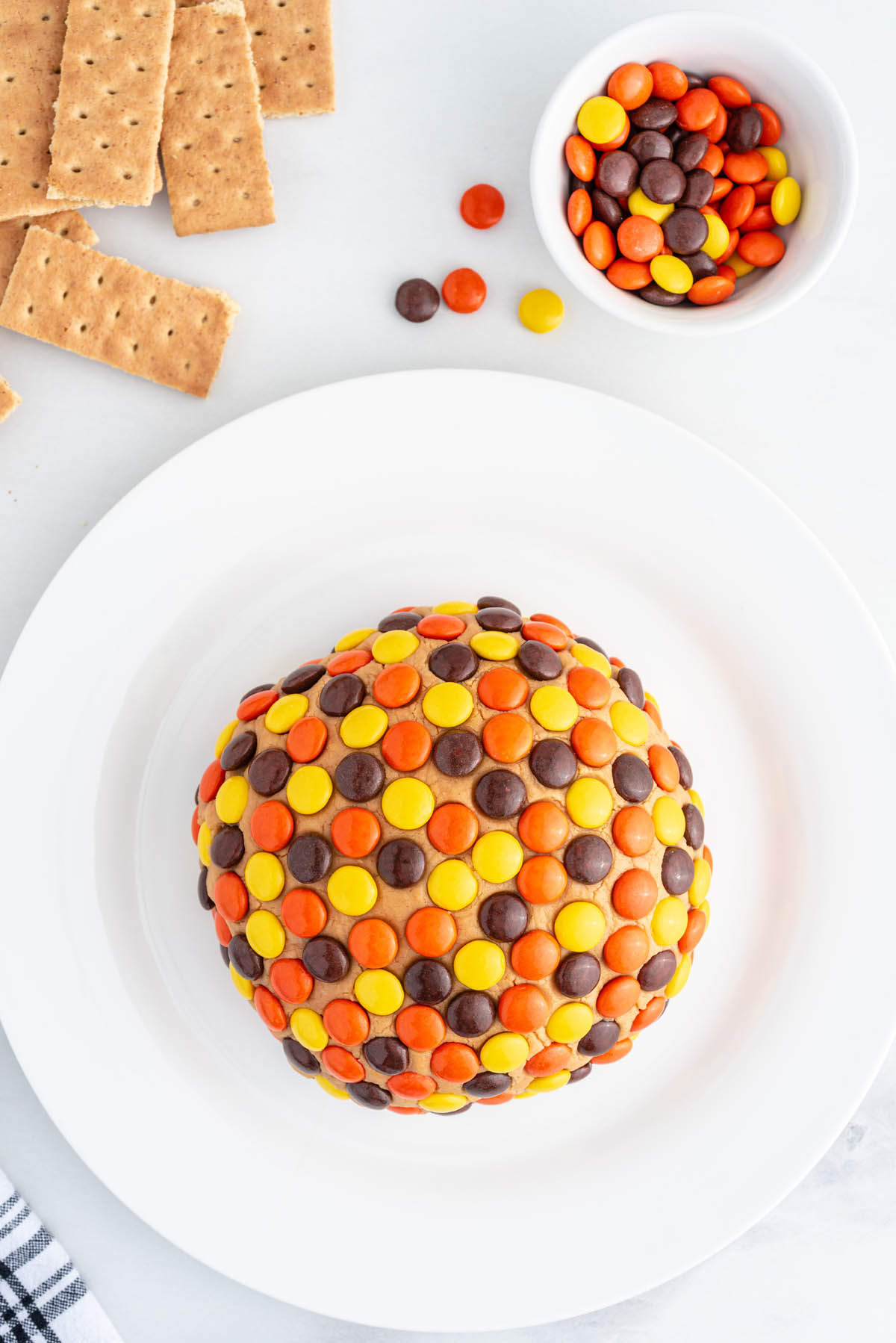 cover with reese's pieces