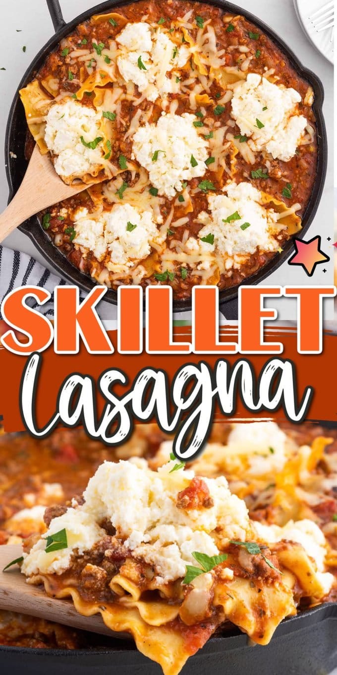 Skillet Lasagna pinterest
