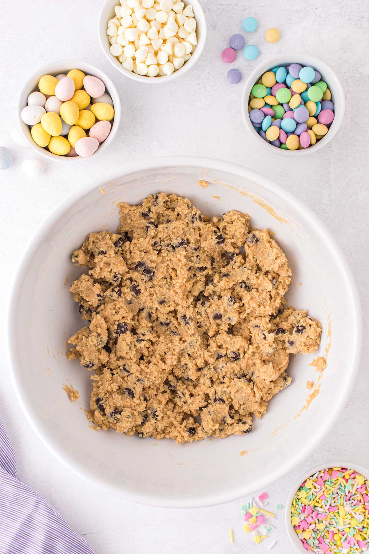 easter cookie cake dough