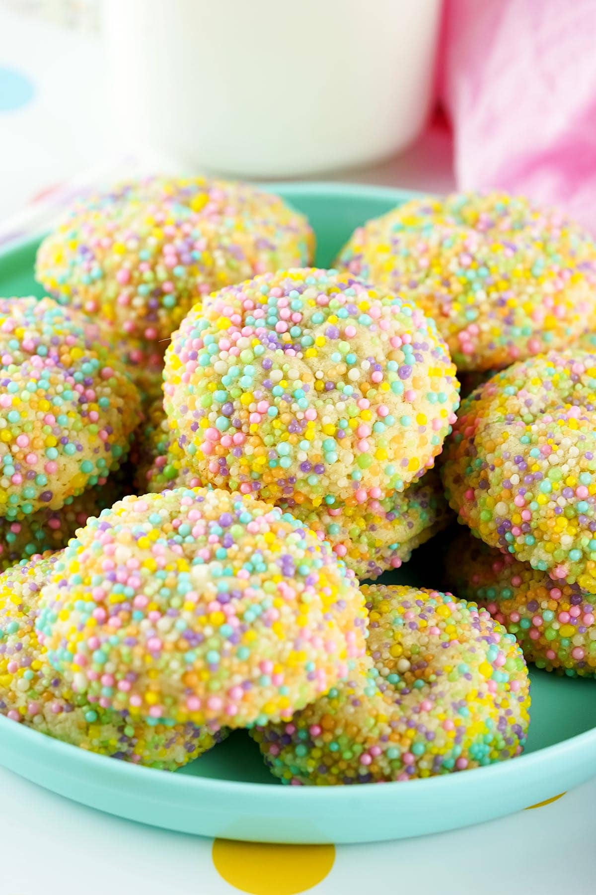 cookies with easter sprinkles