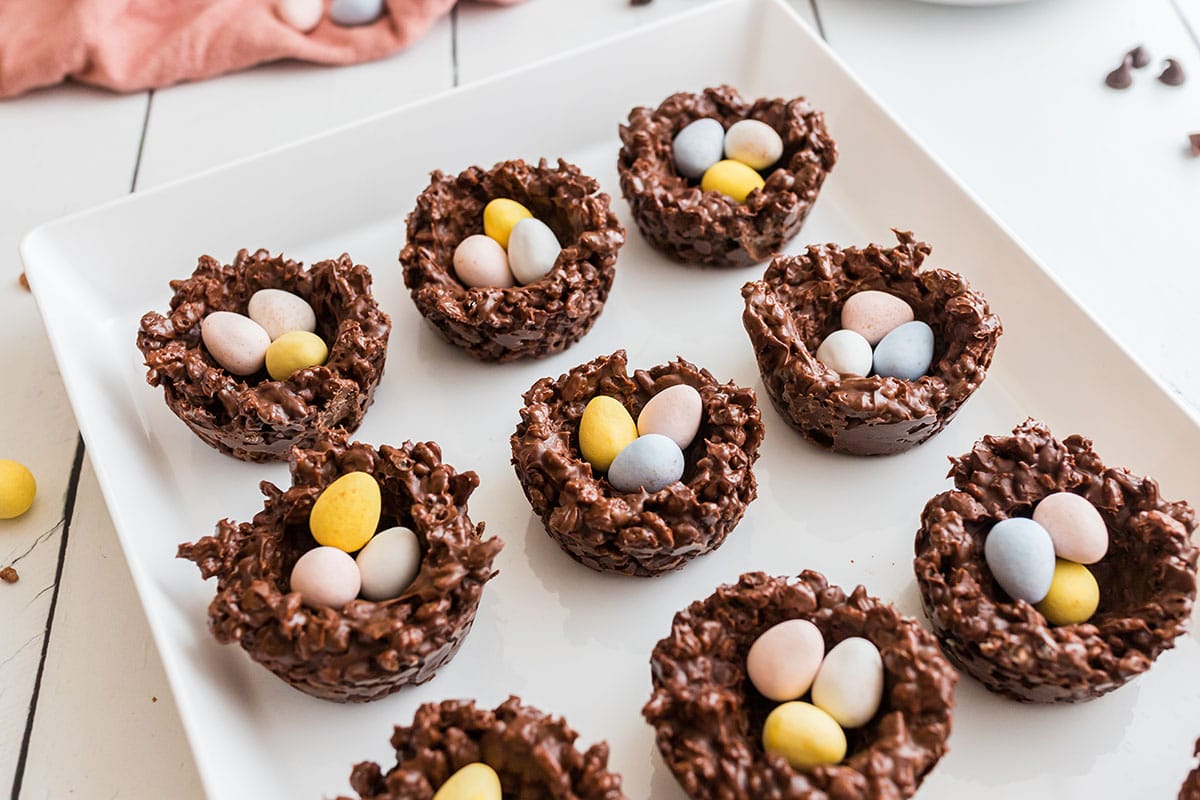 chocolate bird nest perfect for easter