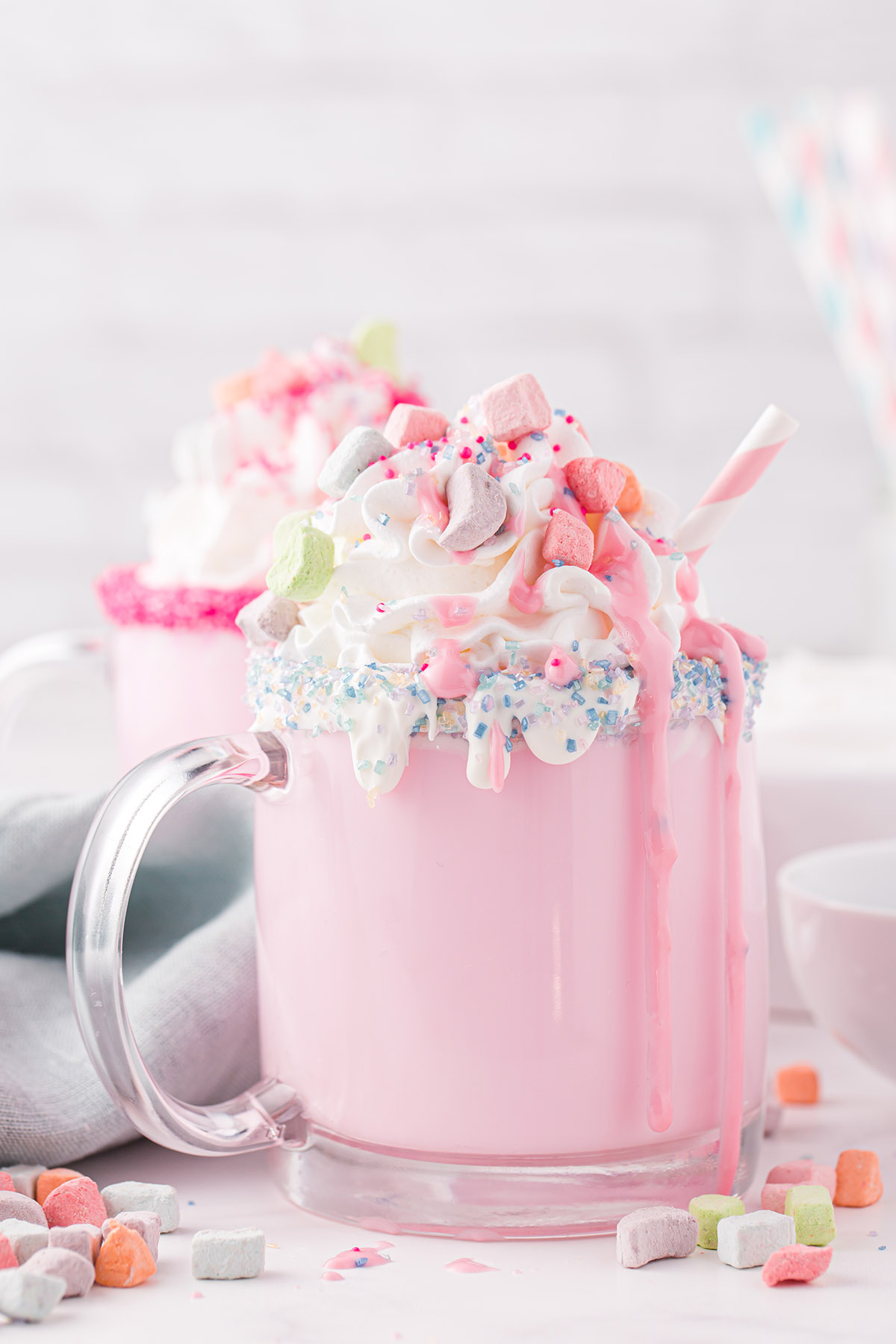 pink unicorn hot chocolate
