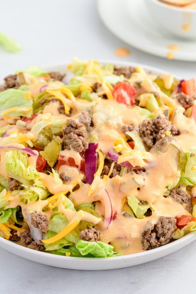 Cheeseburger Salad Recipe - Princess Pinky Girl