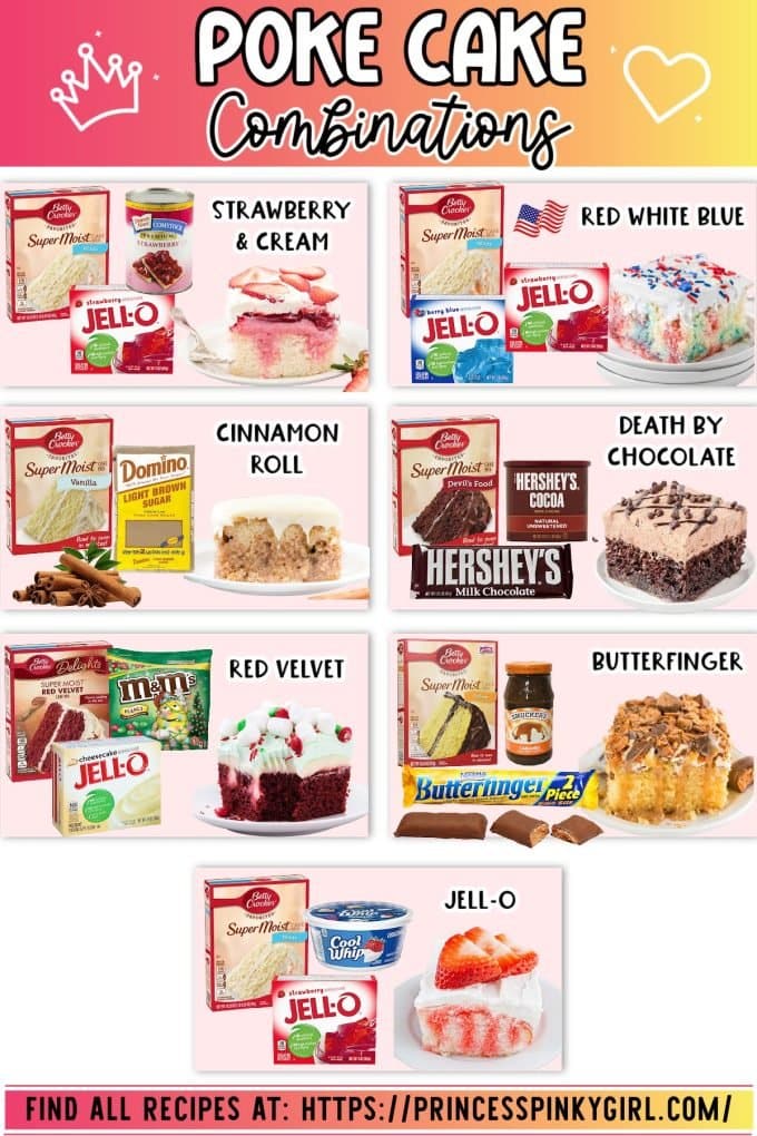 poke cake recipes featured image