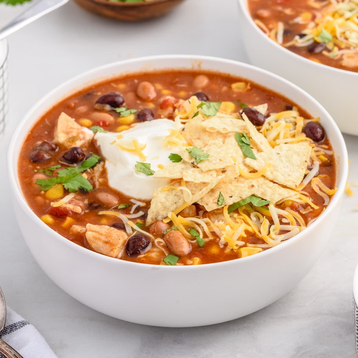 Easy 7 Can Taco Soup and Soup Bar - My Turn for Us