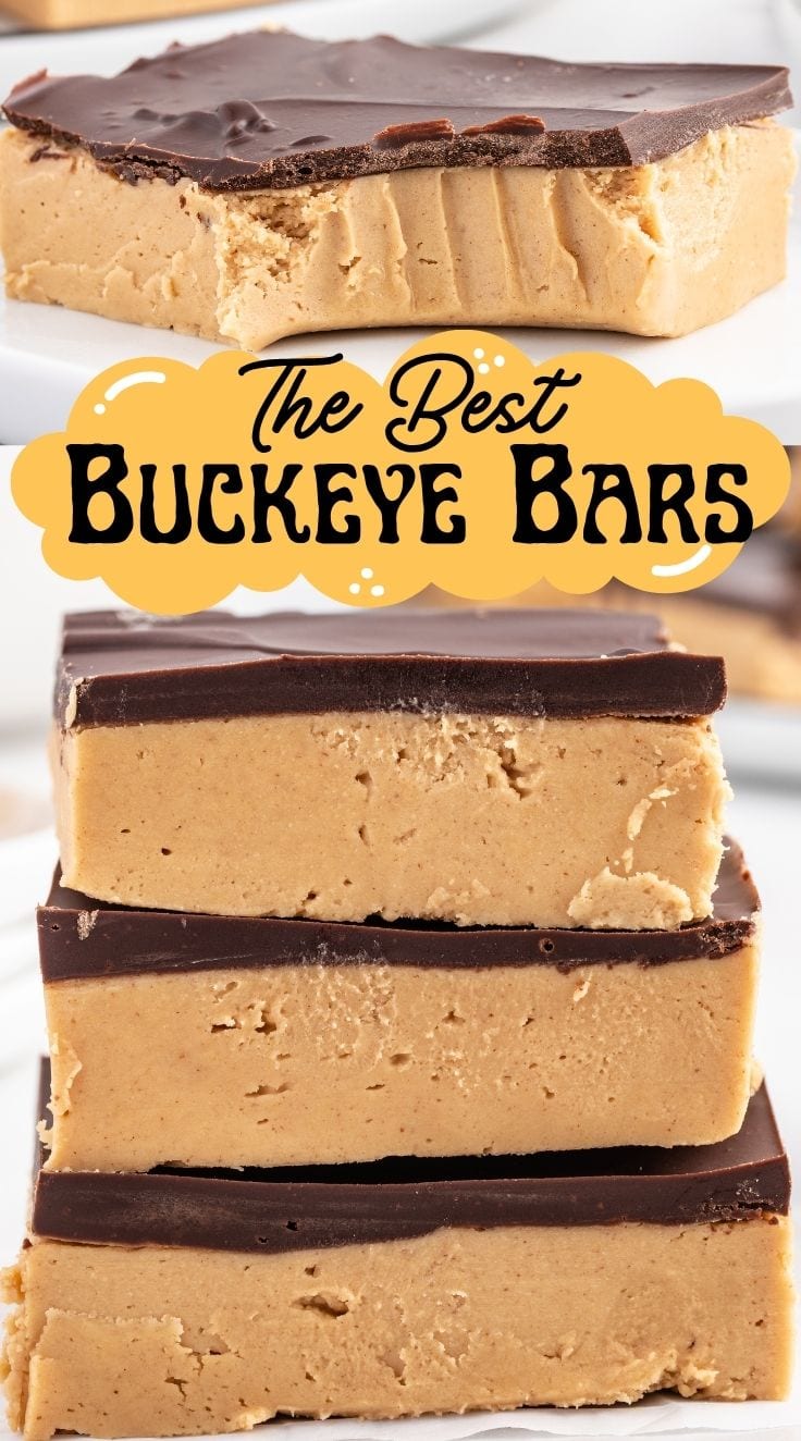 Buckeye Bars stacked on top of each other