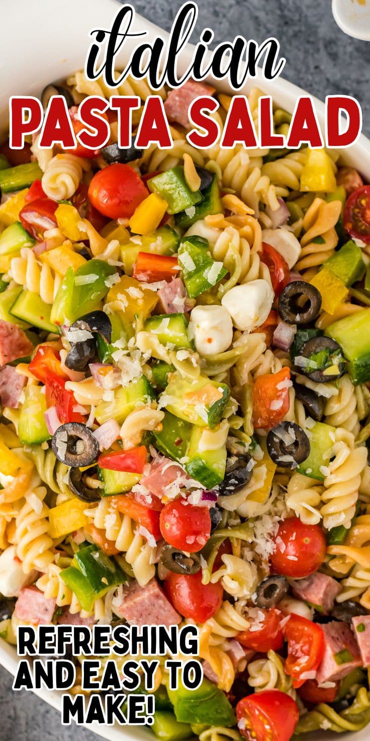 Italian Pasta Salad Pin 1.