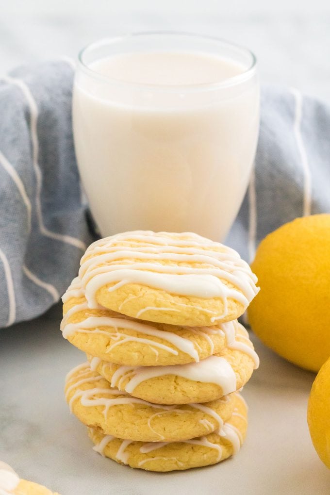 Lemon Cake Mix Cookies - Princess Pinky Girl