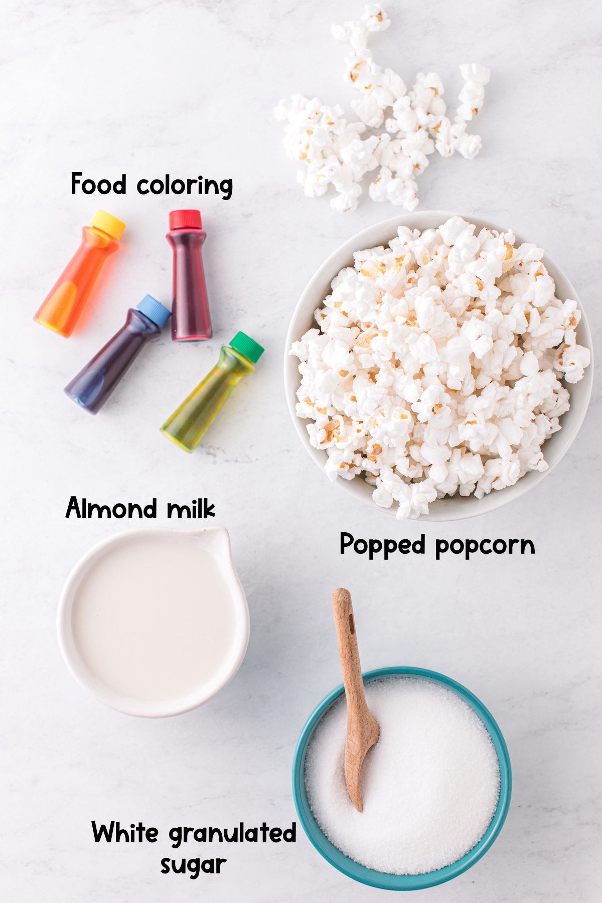 rainbow popcorn ingredients