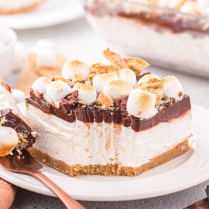 smores cheesecake bars featured image