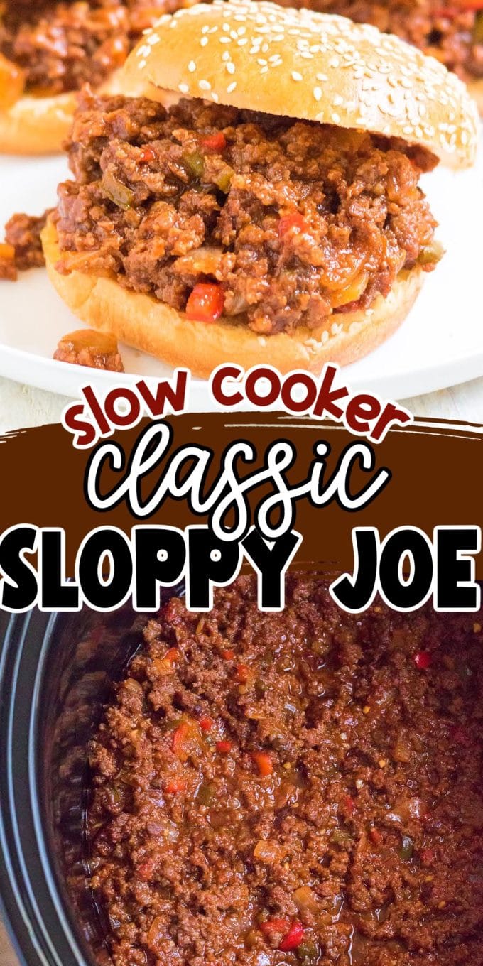 Slow Cooker Sloppy Joes pinterest