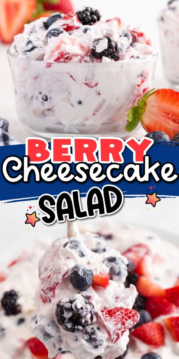 Berry Cheesecake Salad pinterest