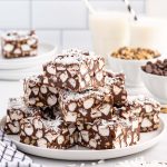 No Bake Peanut Butter Rocky Road Bars feature image