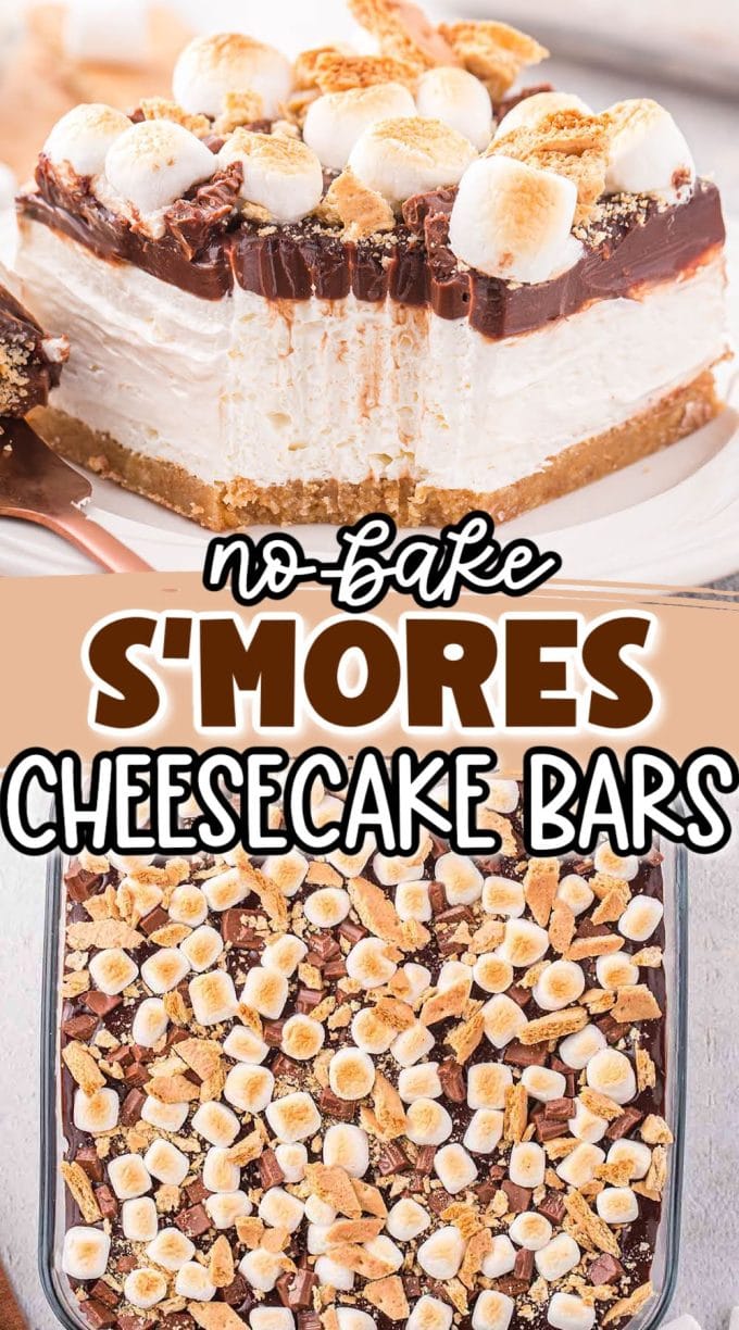 S’mores Cheesecake Bars pinterest