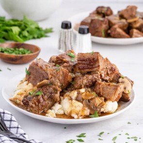 slow cooker beef tips feature image