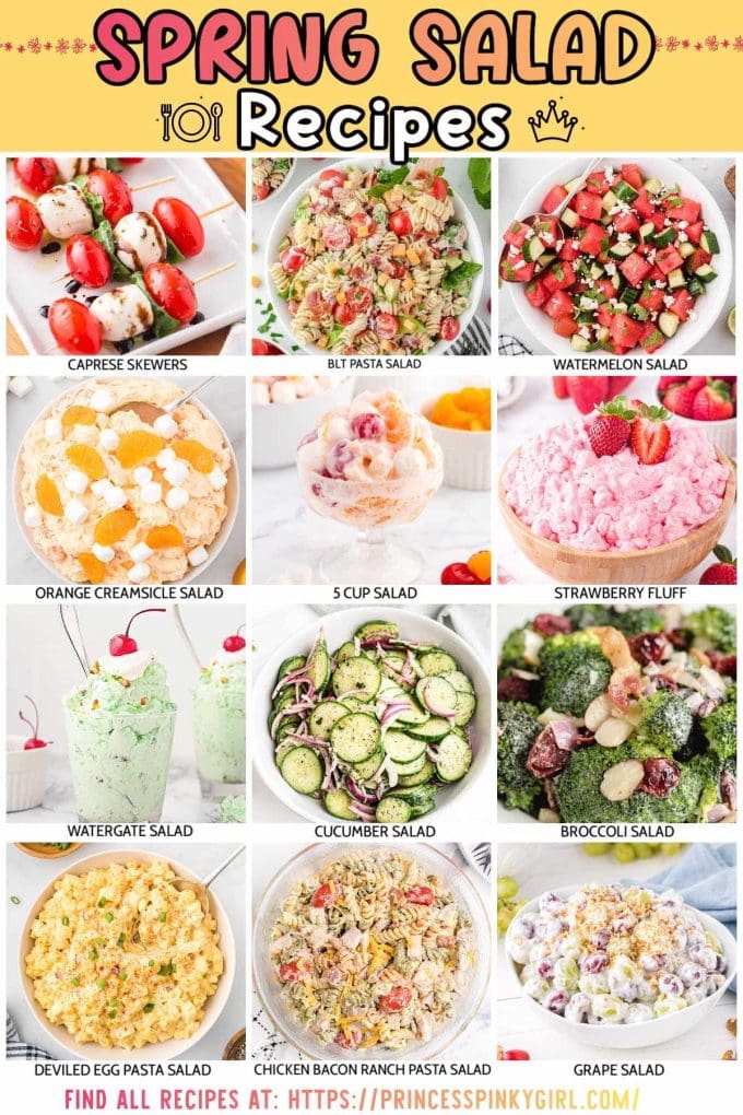 spring salad recipes fb image