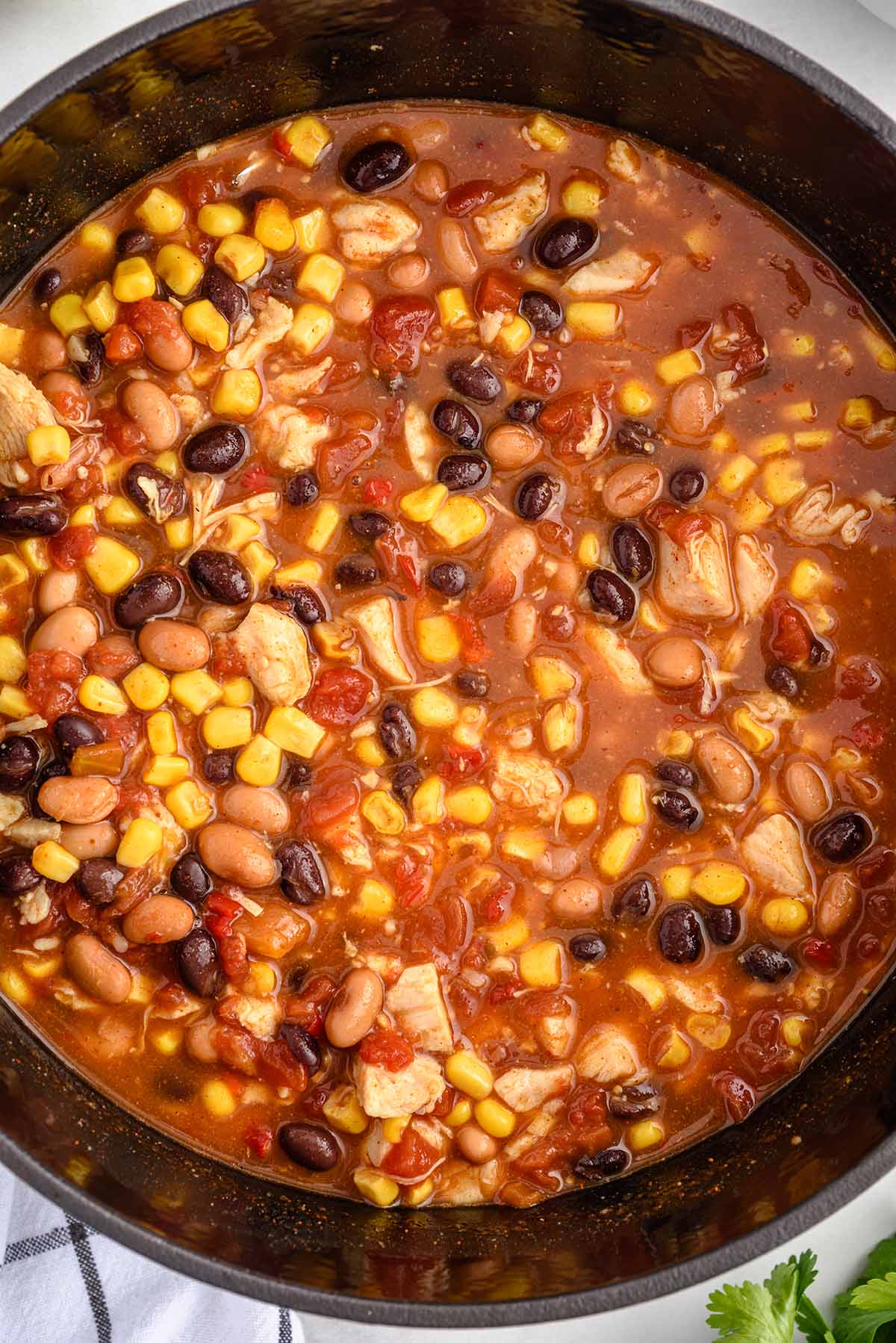 chicken taco soup with black beans