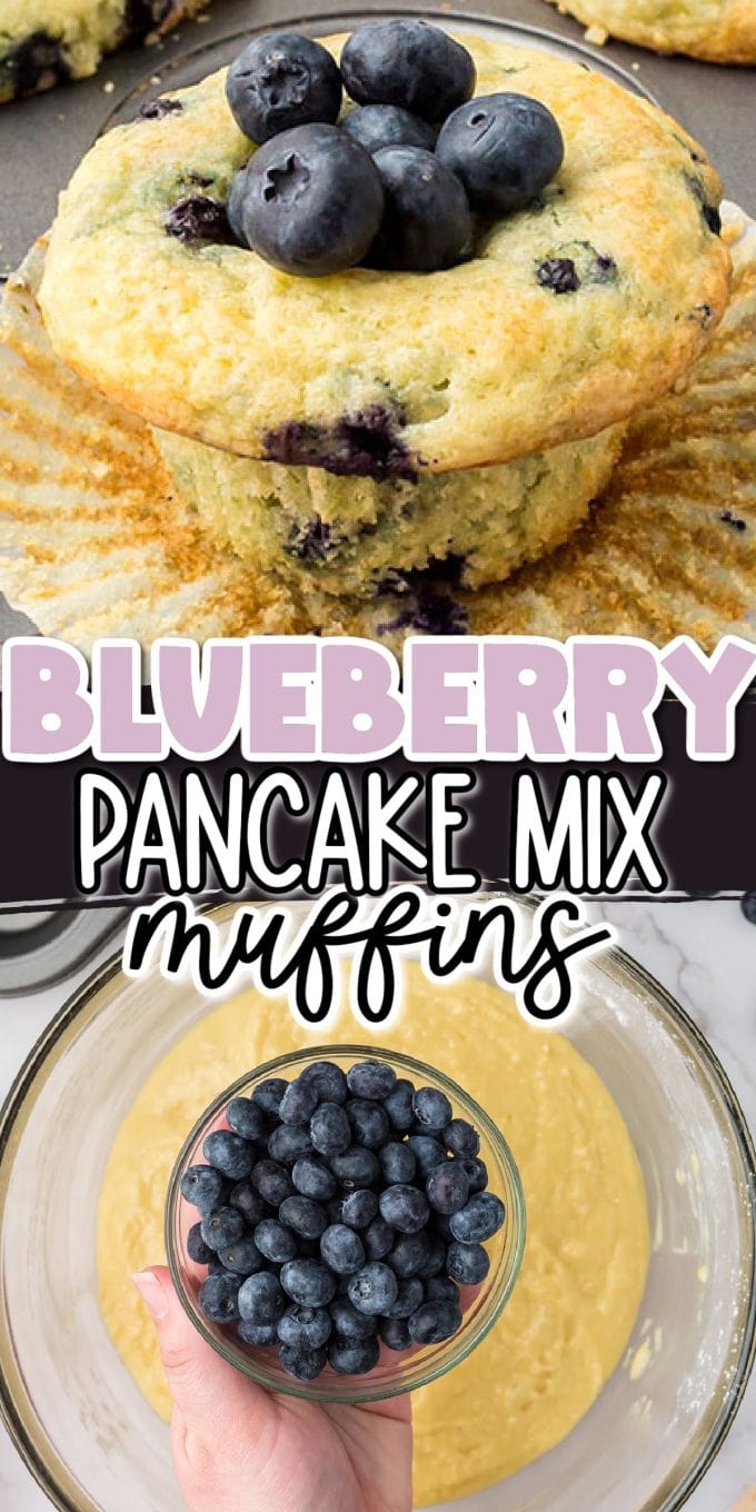 Blueberry Pancake Mix Muffins pinterest