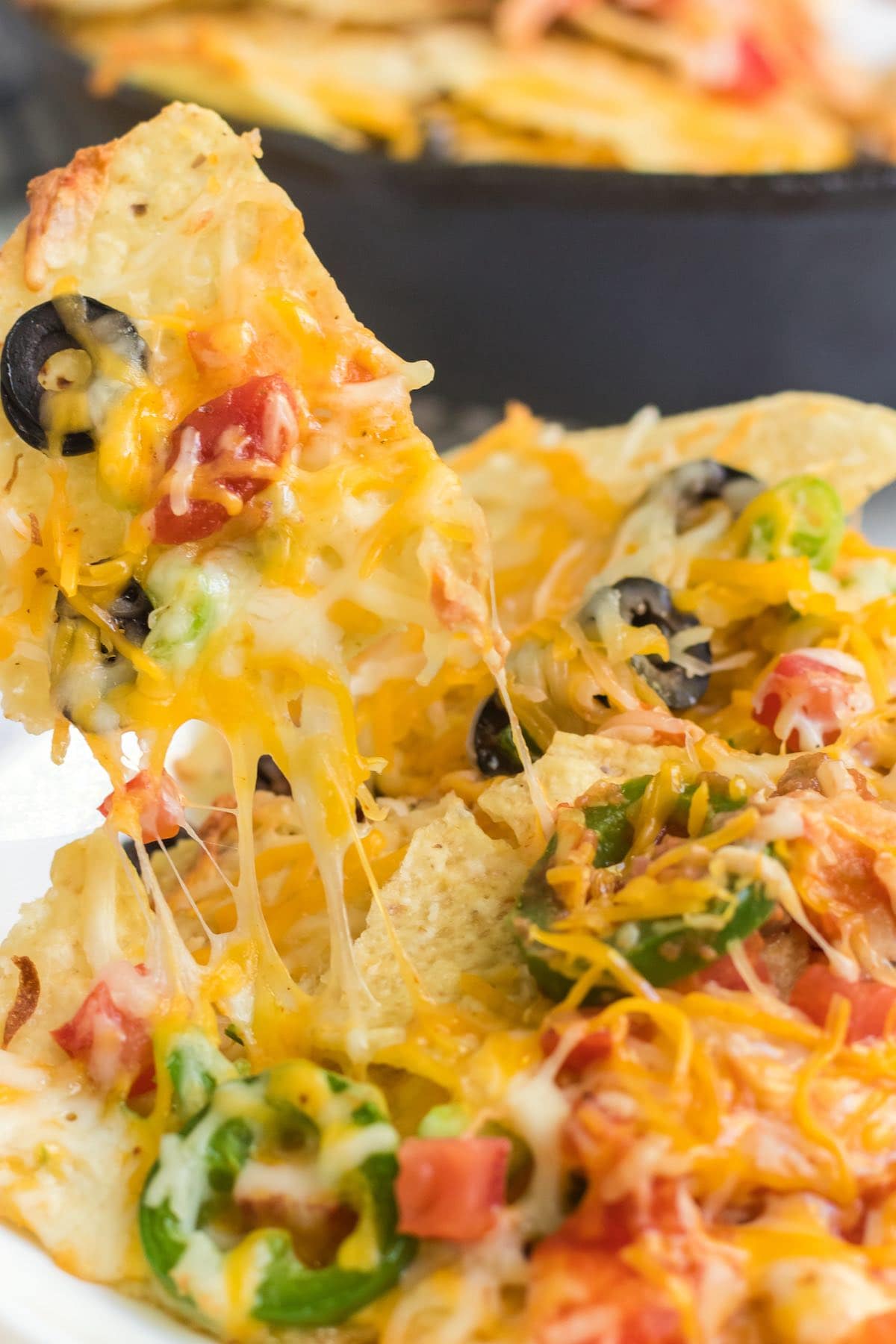 cheesy campfire nachos