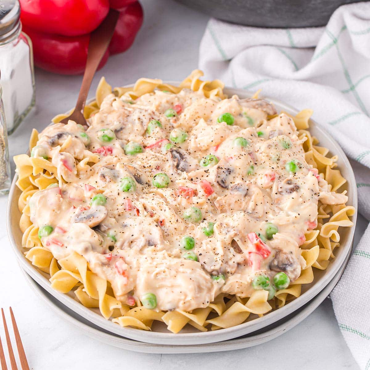 Rooster a la King Princess Pinky Woman Tasty Made Simple