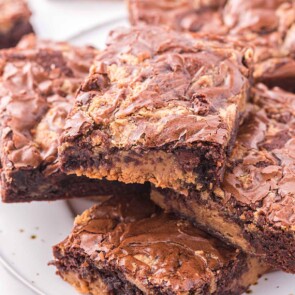 peanut butter stuffed brownies featured image