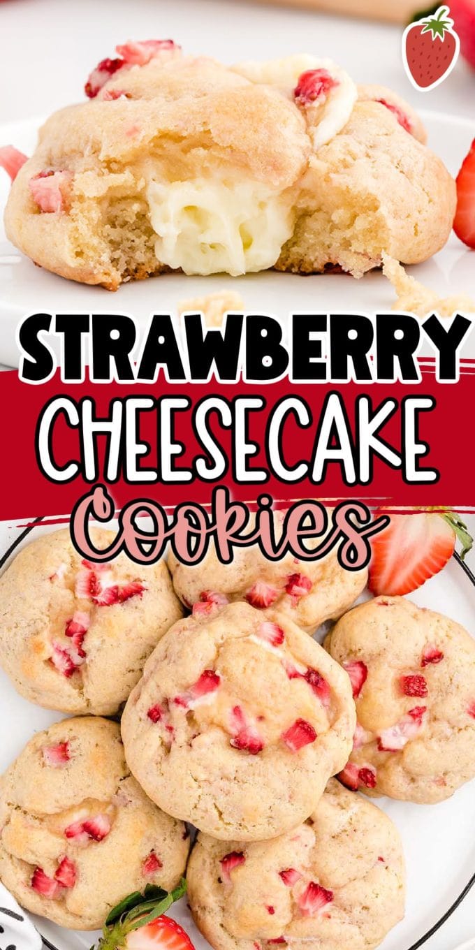 Strawberry Cheesecake Cookies pinterest
