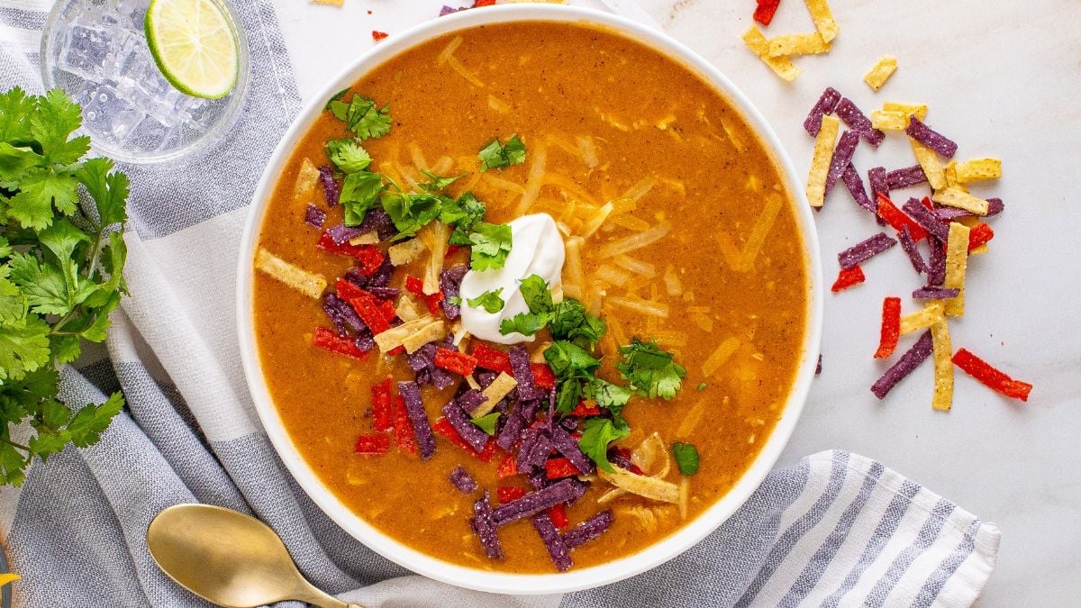 Chili's Chicken Enchilada Soup (Copycat Recipe) - Princess Pinky Girl