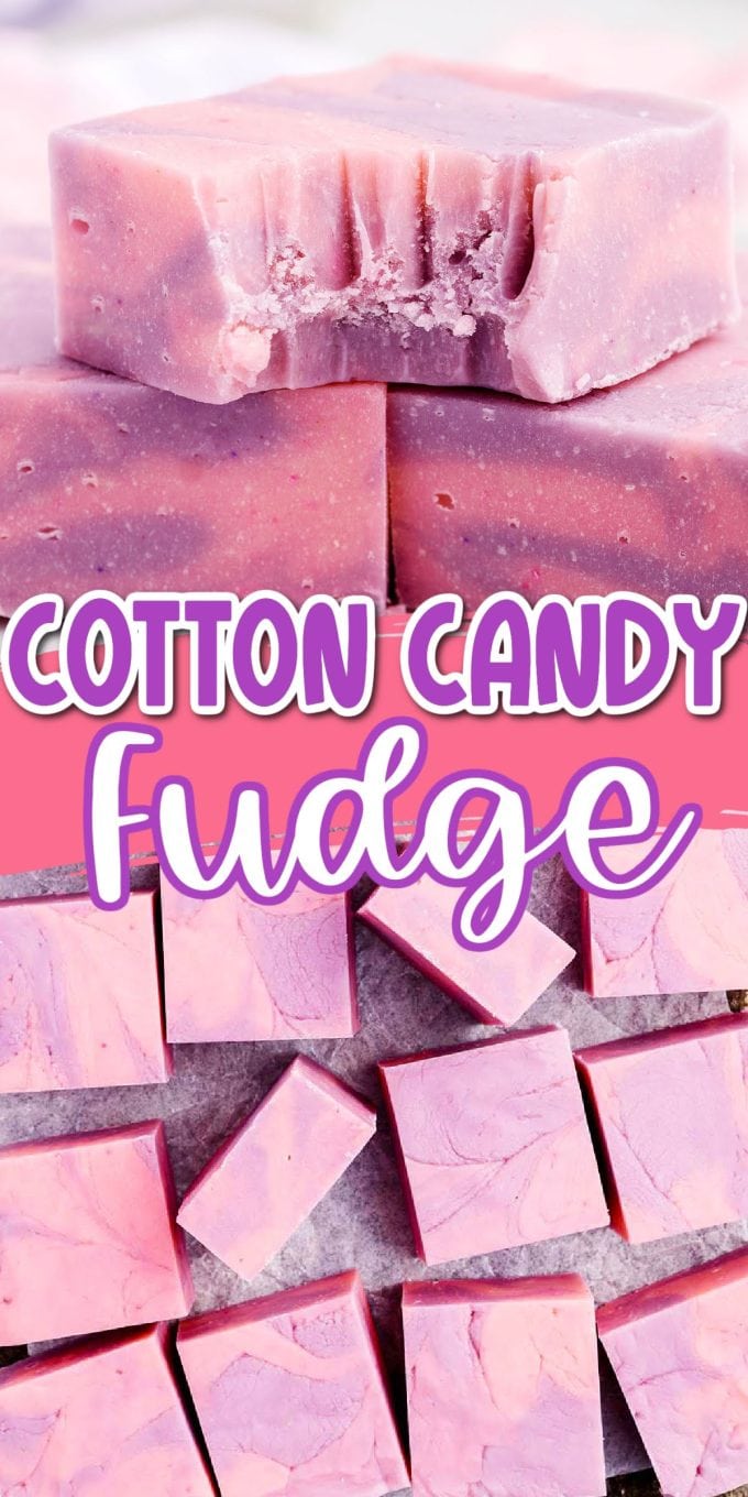 Cotton Candy Fudge pinterest
