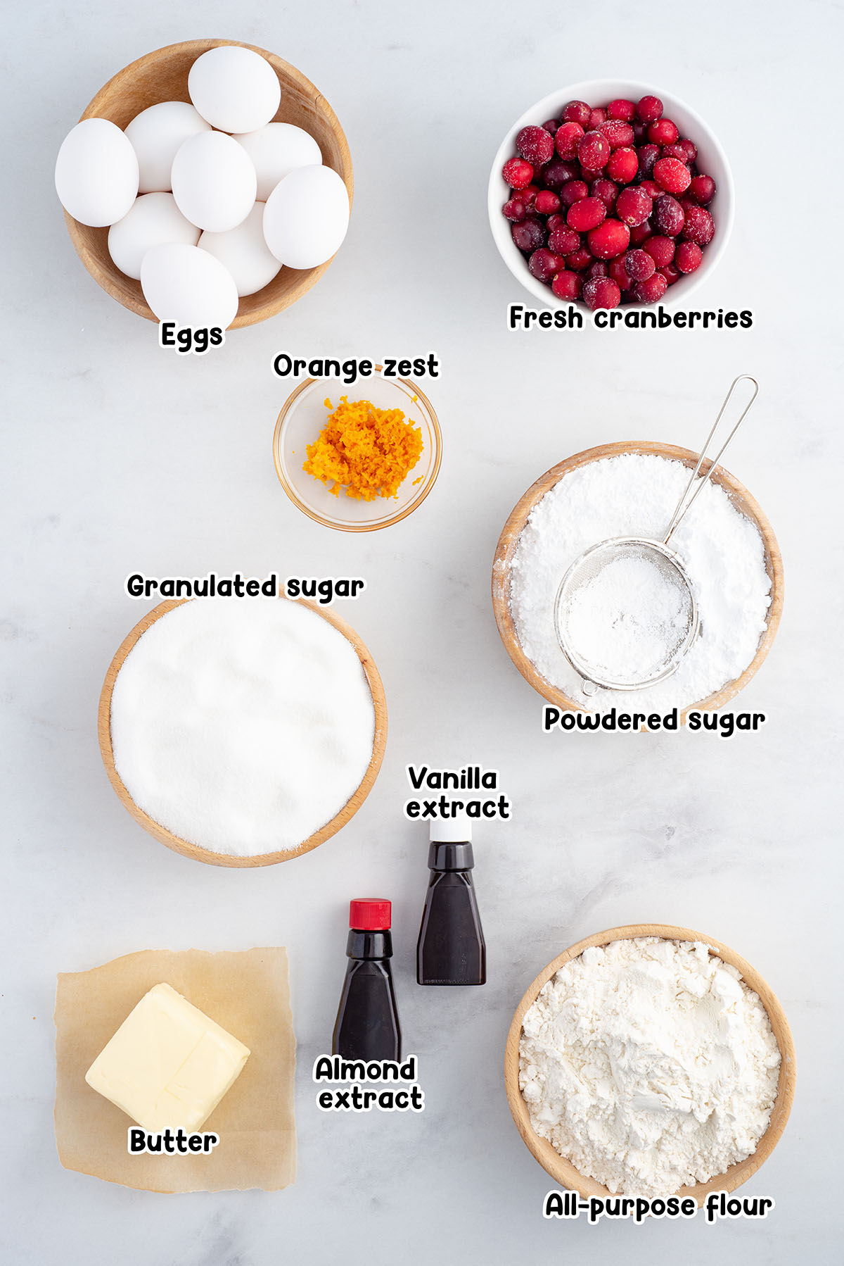 cranberry cake ingredients. 