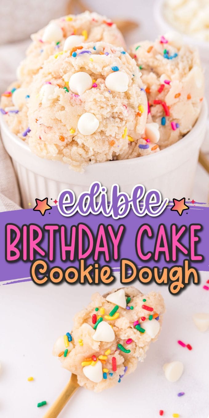 Birthday Cake Cookie Dough pinterest