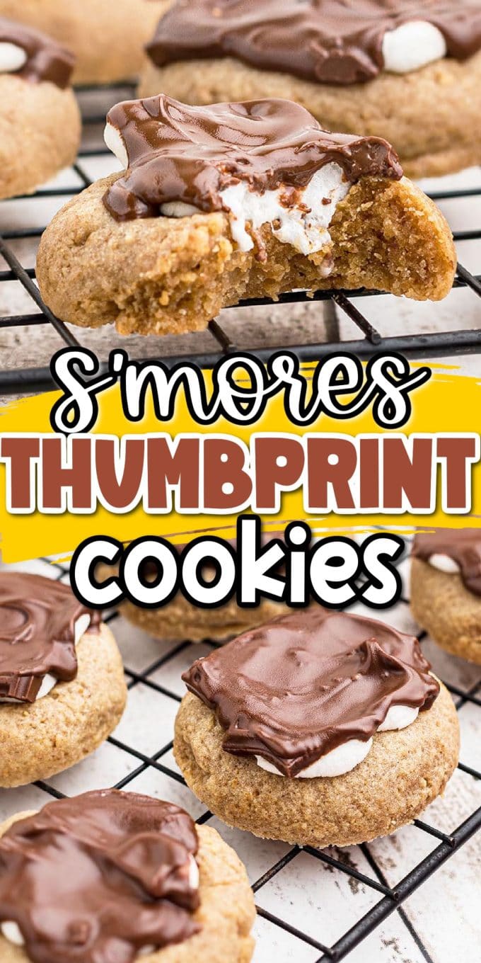 S’mores Thumbprint Cookies pinterest