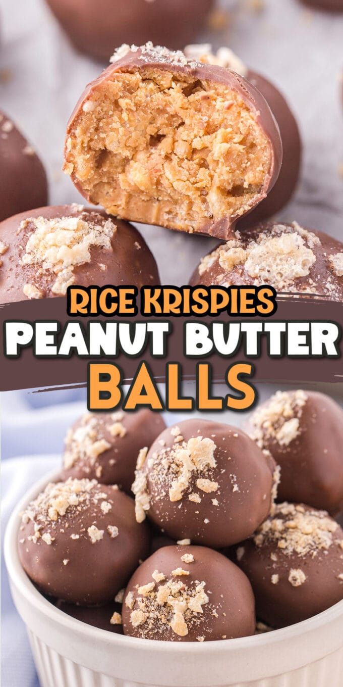 Peanut Butter Balls with Rice Krispies pinterest