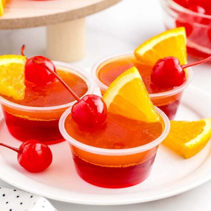 tequila sunrise jello shots featured image