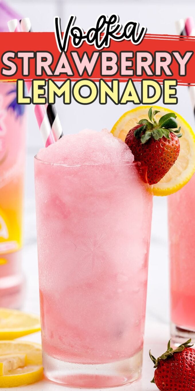Strawberry Vodka Lemonade Cocktail pinterest