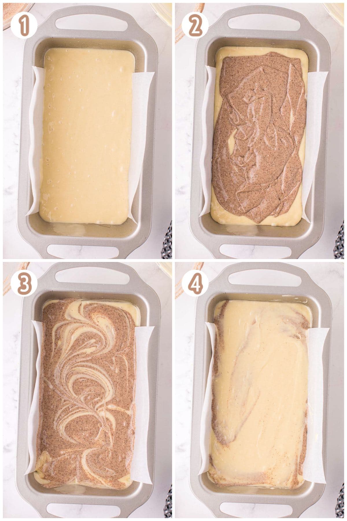 Cinnamon Donut Bread collage process