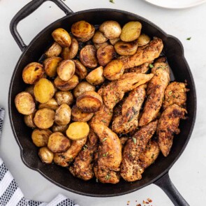 Garlic Butter Chicken and Potatoes Skillet featured image