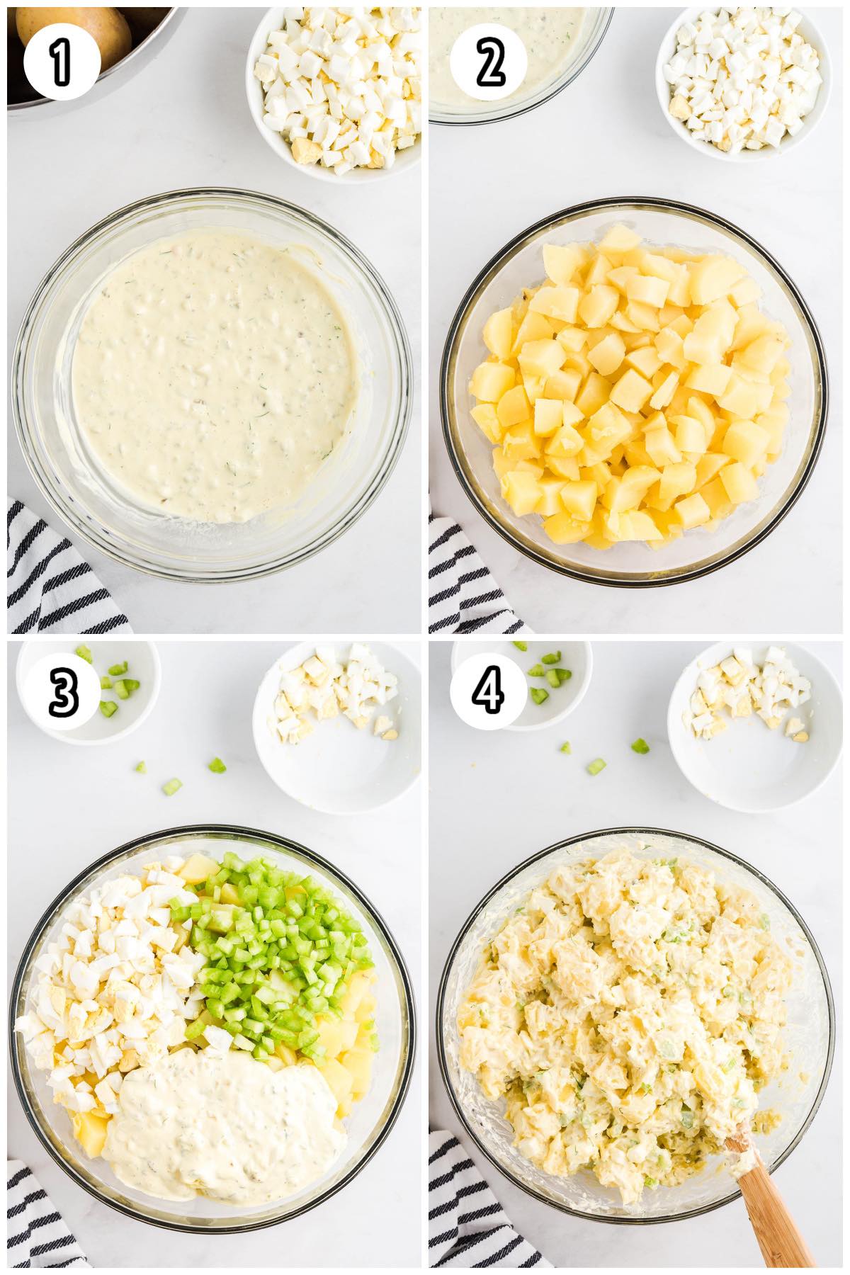 potato salad collage process