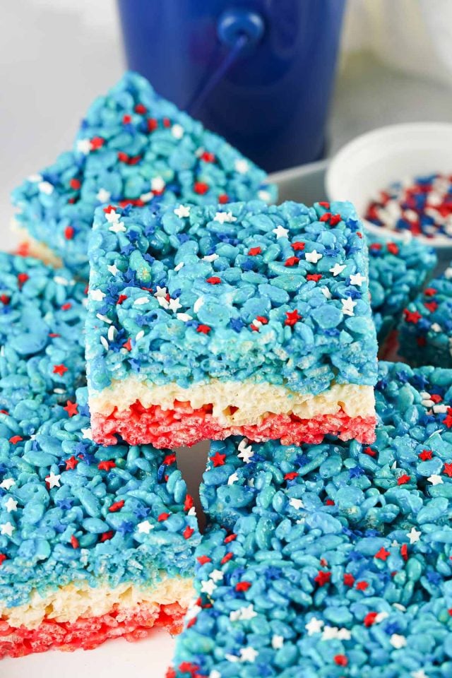 4th of July Rice Krispie Treats - Princess Pinky Girl