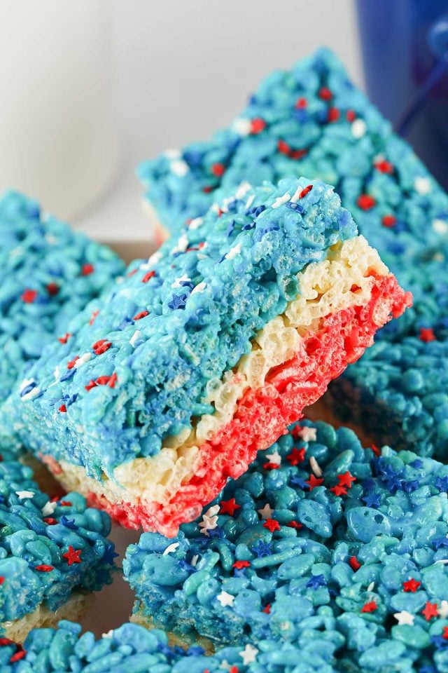 4th of July Rice Krispie Treats - Princess Pinky Girl