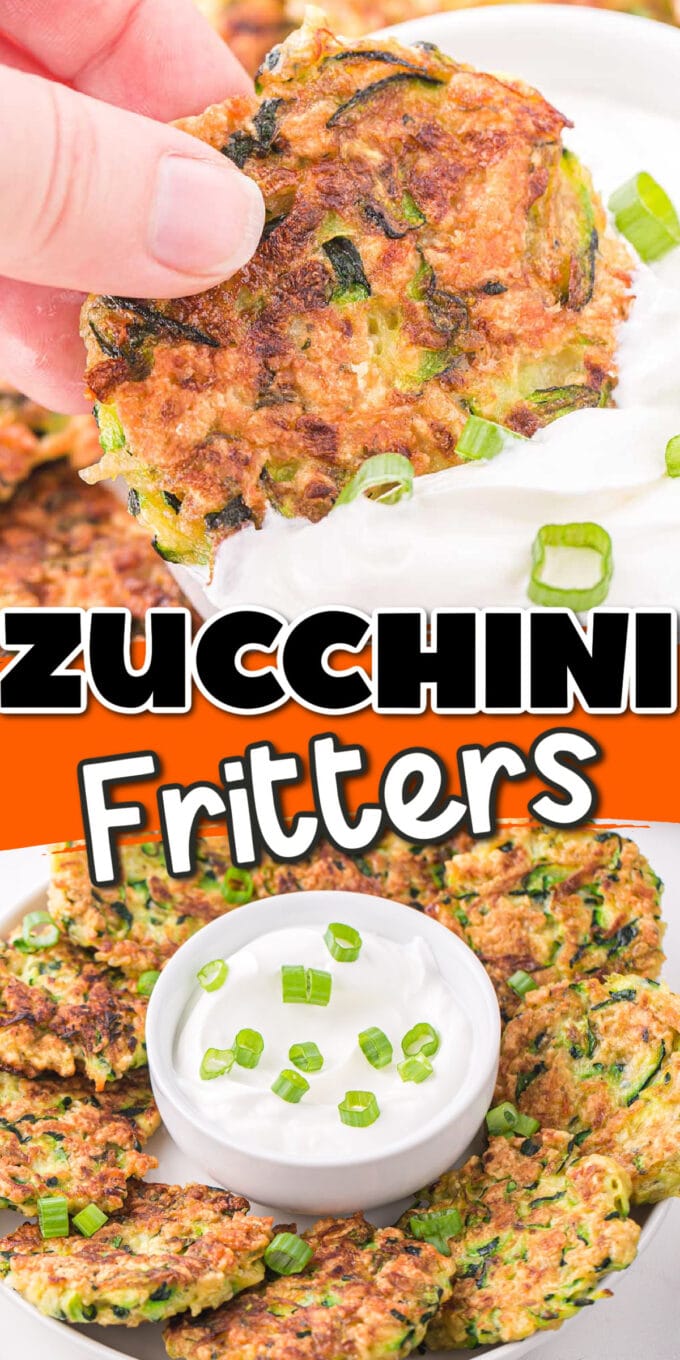 Zucchini Fritters pinterest