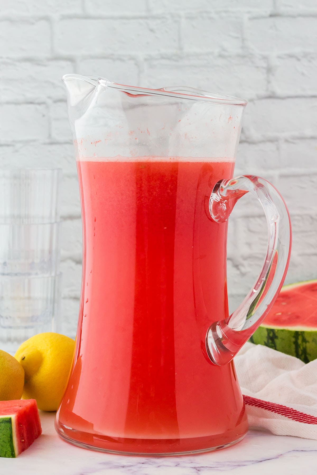 Watermelon Lemonade in a jug