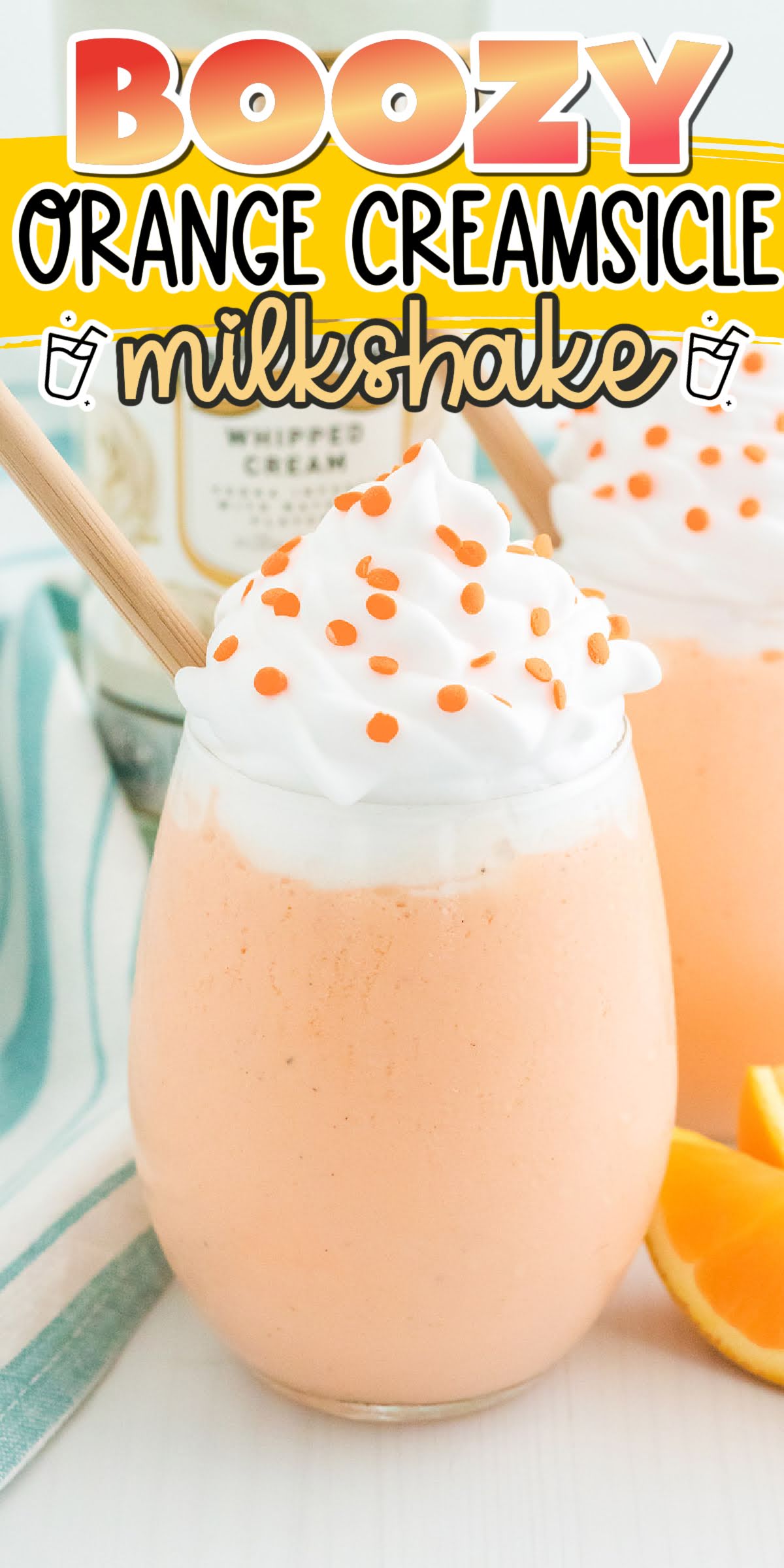 Boozy Orange Creamsicle Milkshake pinterest