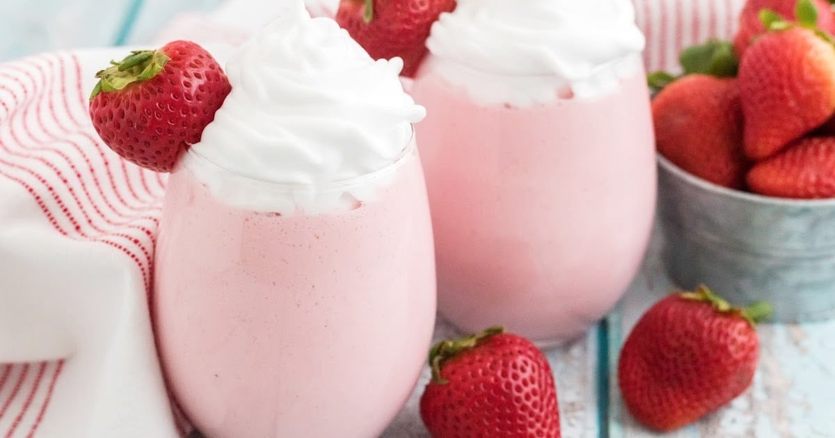 Boozy Strawberry Milkshake