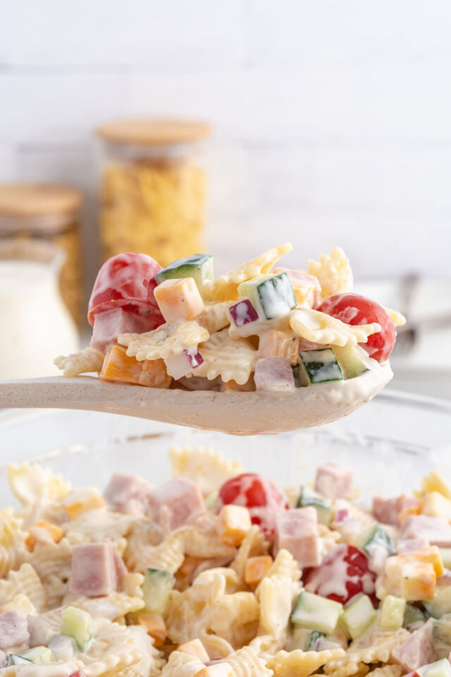 Creamy Pasta Salad - Princess Pinky Girl