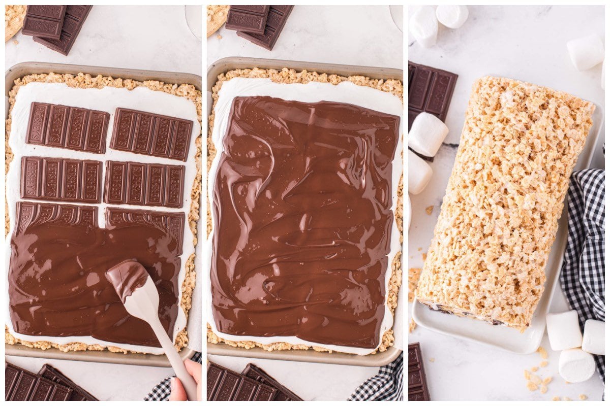 collage Rolled S'mores Rice Krispie Treats 2